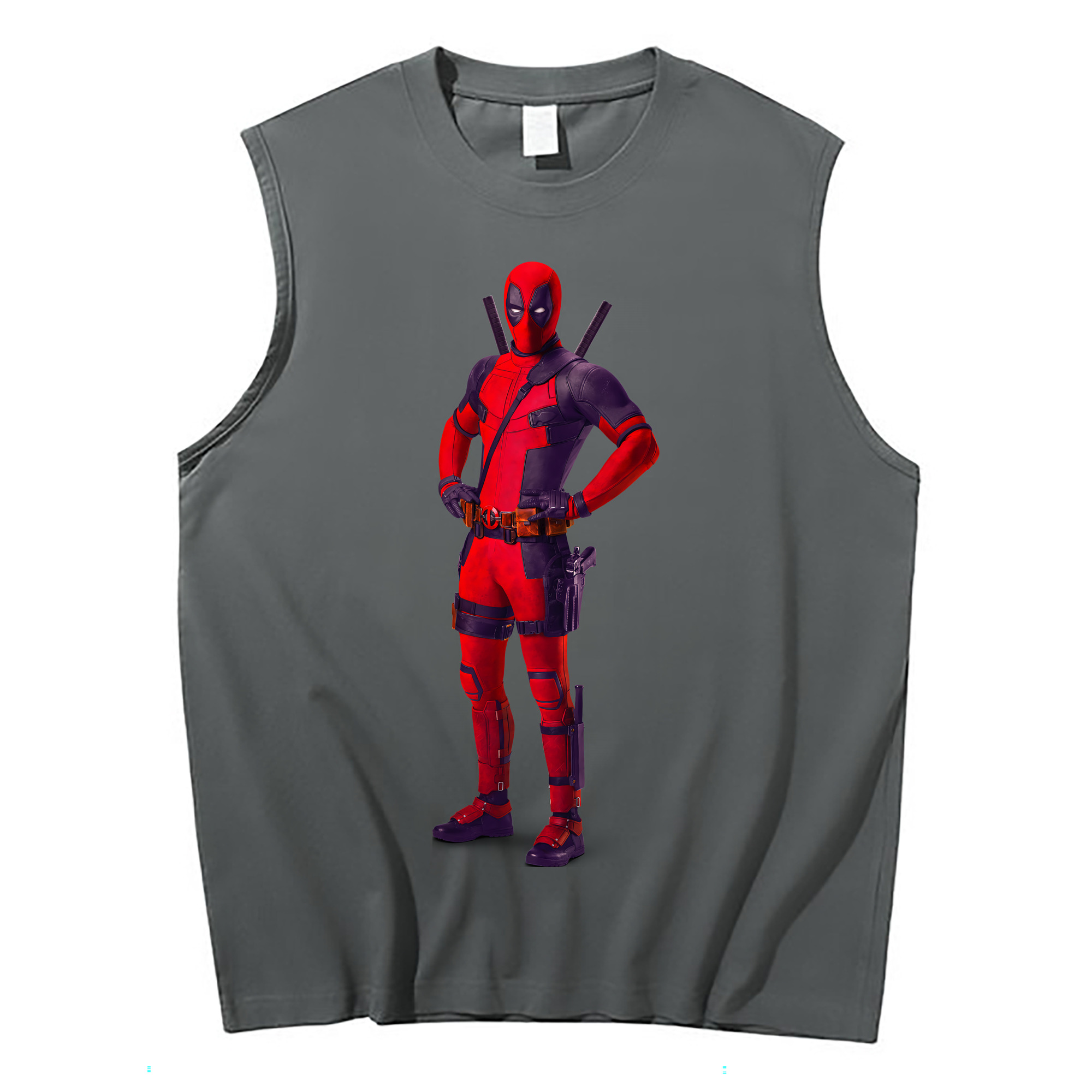 （画像用） Deadpool デッドプール コットン100％タンクトップ（フロントプリント）